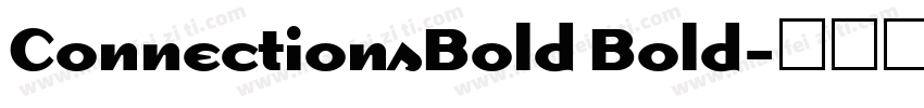 ConnectionsBold Bold字体转换